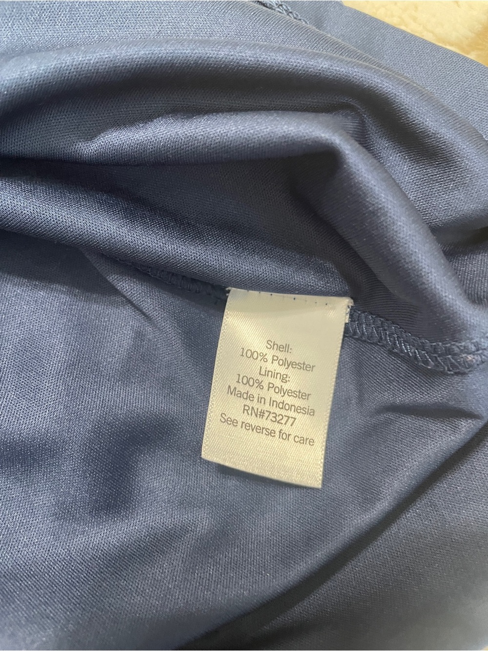 LC Lauren Conrad Navy Blue Midi Button-Front Dress - Picture 3 of 8